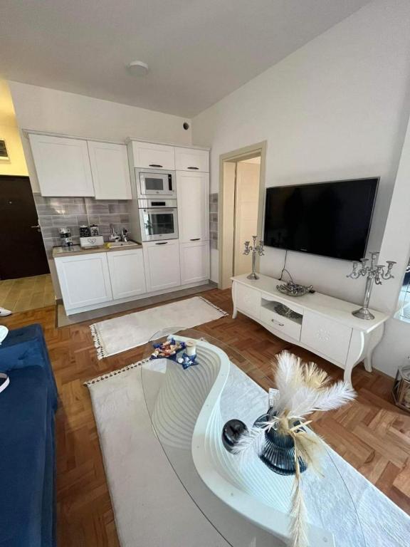 Kuchyň nebo kuchyňský kout v ubytování PANZIONERA Apartment Center