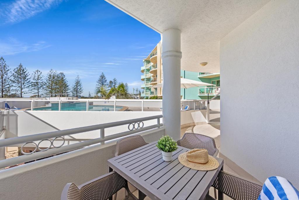 Balkón nebo terasa v ubytování Aquarius Resort