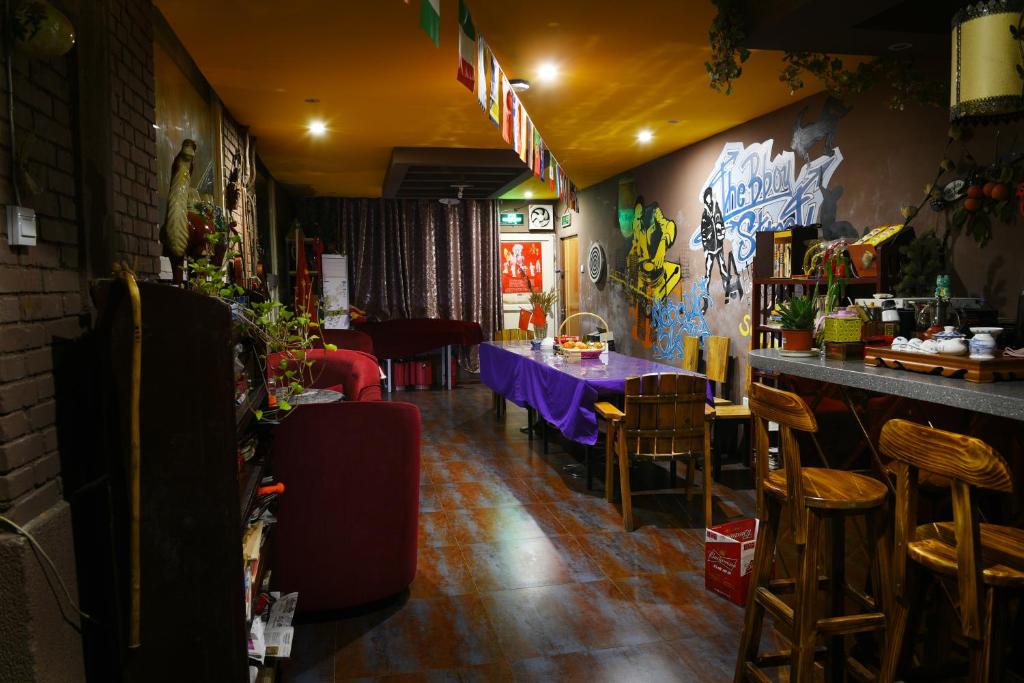 Lounge nebo bar v ubytování Xi'an The Facebook Youth Hostel