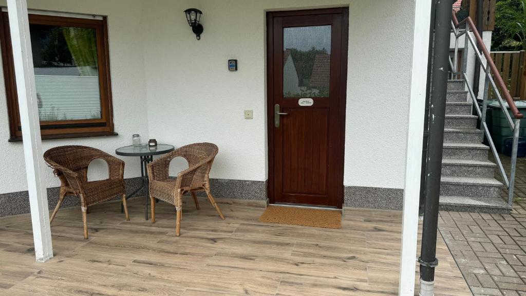 Balkón nebo terasa v ubytování Apartment Erfurt-Marbach
