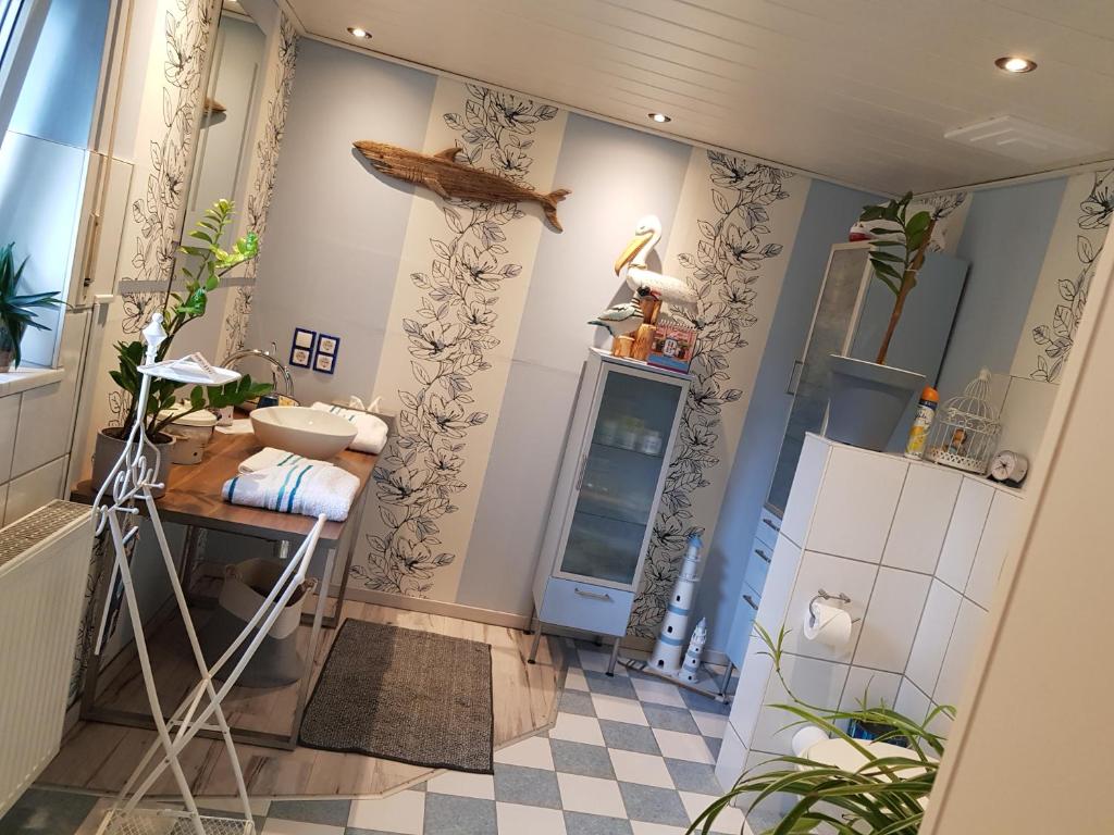 Kuchyň nebo kuchyňský kout v ubytování Privatzimmer "Himmlisch Übernachten"