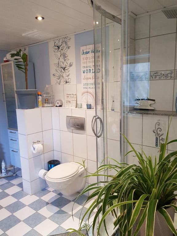 Koupelna v ubytování Privatzimmer "Himmlisch Übernachten"