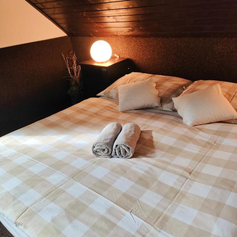 Postel nebo postele na pokoji v ubytování U Tomíčků