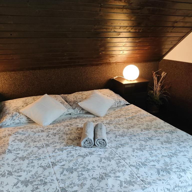 Postel nebo postele na pokoji v ubytování U Tomíčků