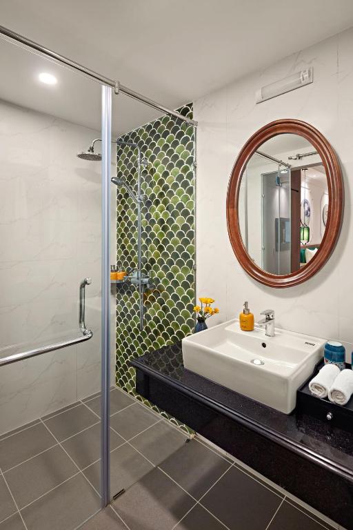 Koupelna v ubytování Eliana Premio Hotel Hanoi
