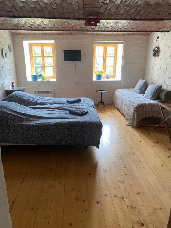 Postel nebo postele na pokoji v ubytování Droom b&b Čermná
