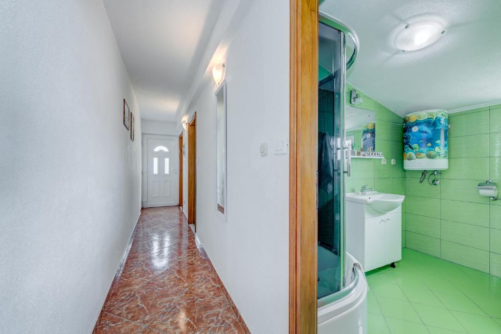 Koupelna v ubytování Apartment Nina