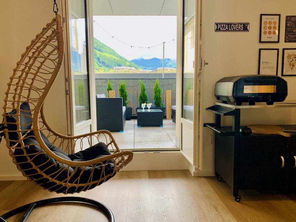 Posezení v ubytování Lilly o Wellness o Hideaway