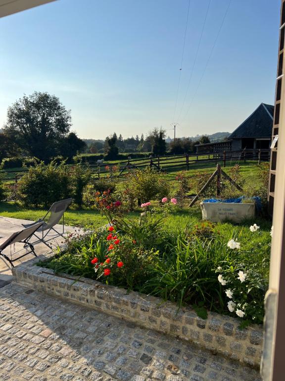 Zahrada ubytování Chambre chez thomas