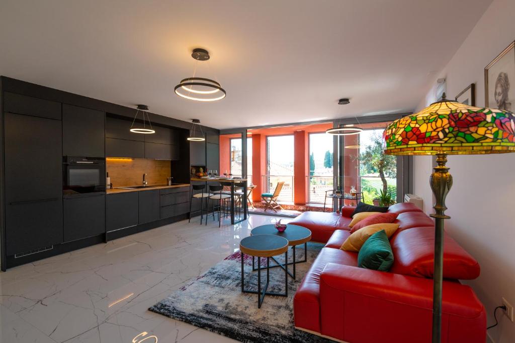 Η κουζίνα ή μικρή κουζίνα στο Stella Exclusive Apartment Center of Opatija