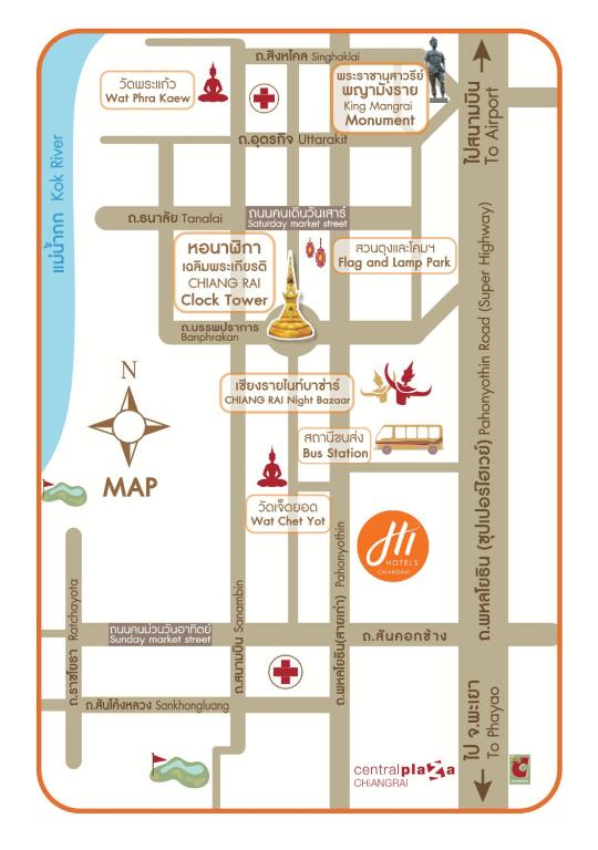 Hi Chiangrai Hotel - Resim 36