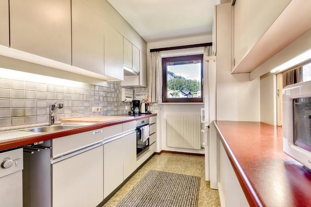 Kuchyň nebo kuchyňský kout v ubytování Haus Haas