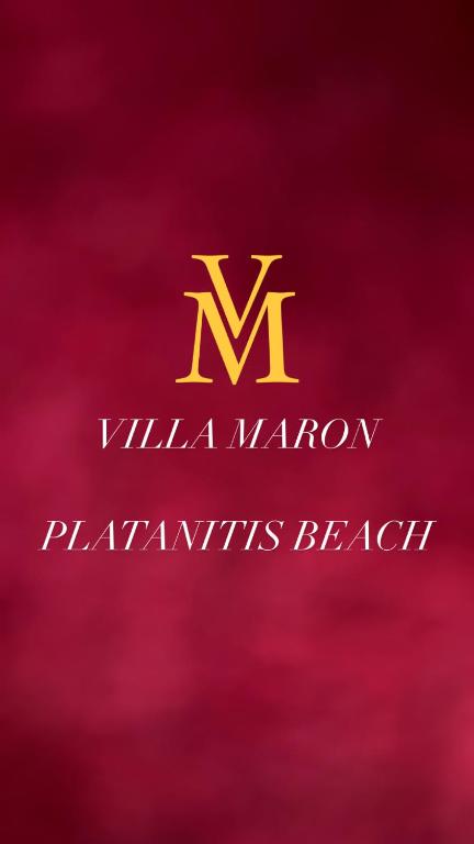 a logo for the mgm television playset at Villa Maron - Platanitis Beach in Maronia