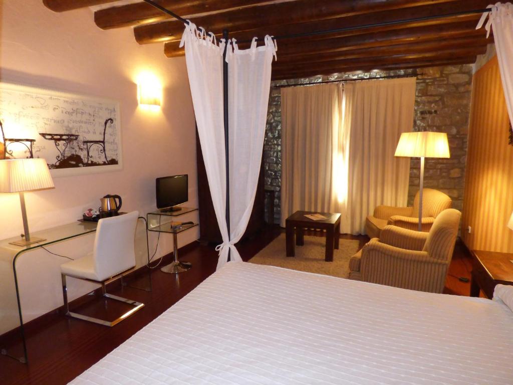 Cama o camas de una habitación en Los Arcos