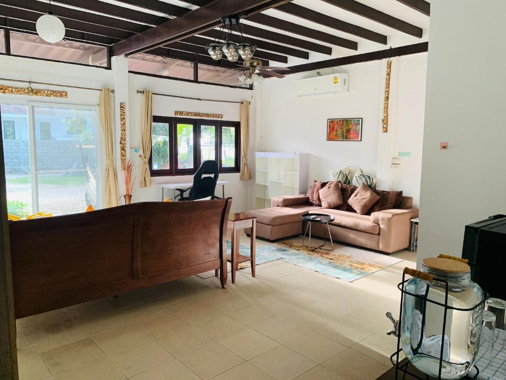 Posezení v ubytování The Summer House Samui