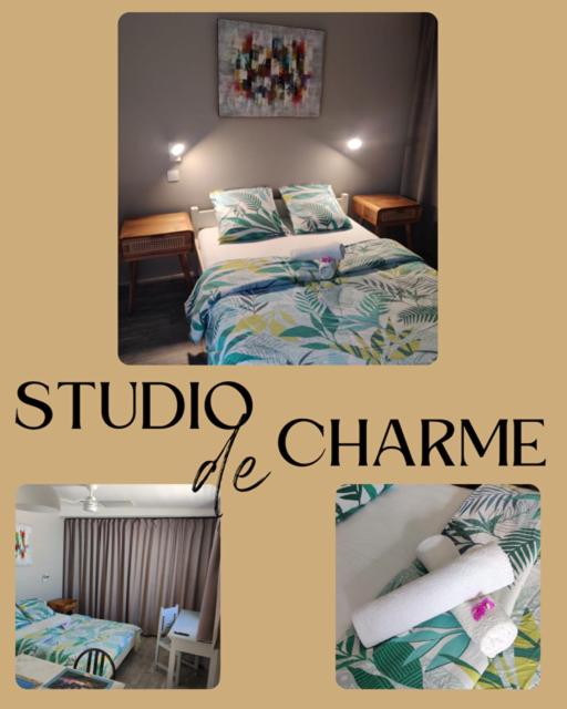 Postel nebo postele na pokoji v ubytování Joli studio cocooning & discret, à 2mns de la 4 voies