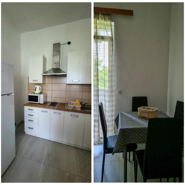 Kuchyň nebo kuchyňský kout v ubytování Apartments and pansion M&R