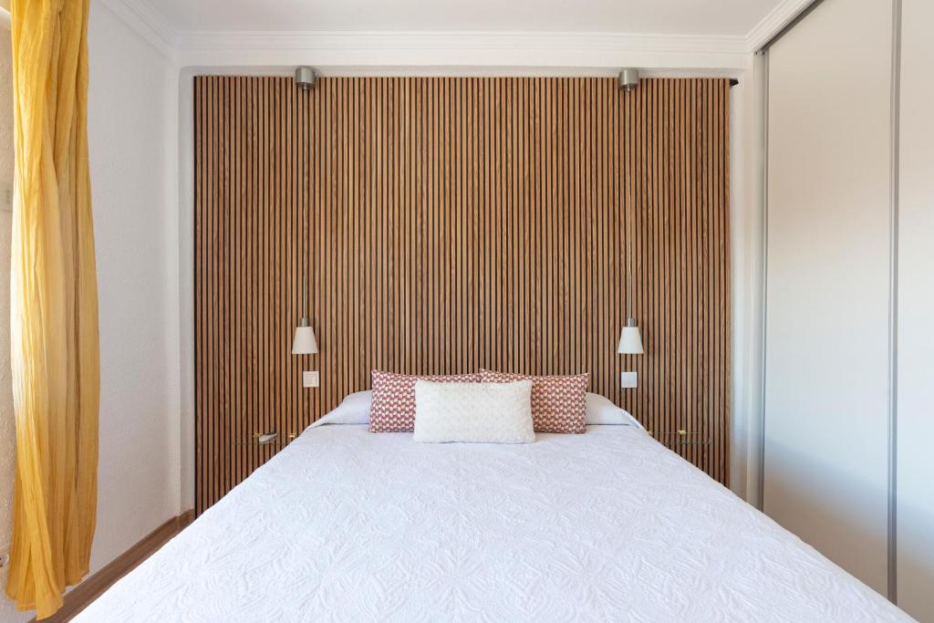 A bed or beds in a room at ApartRincón Candelaria