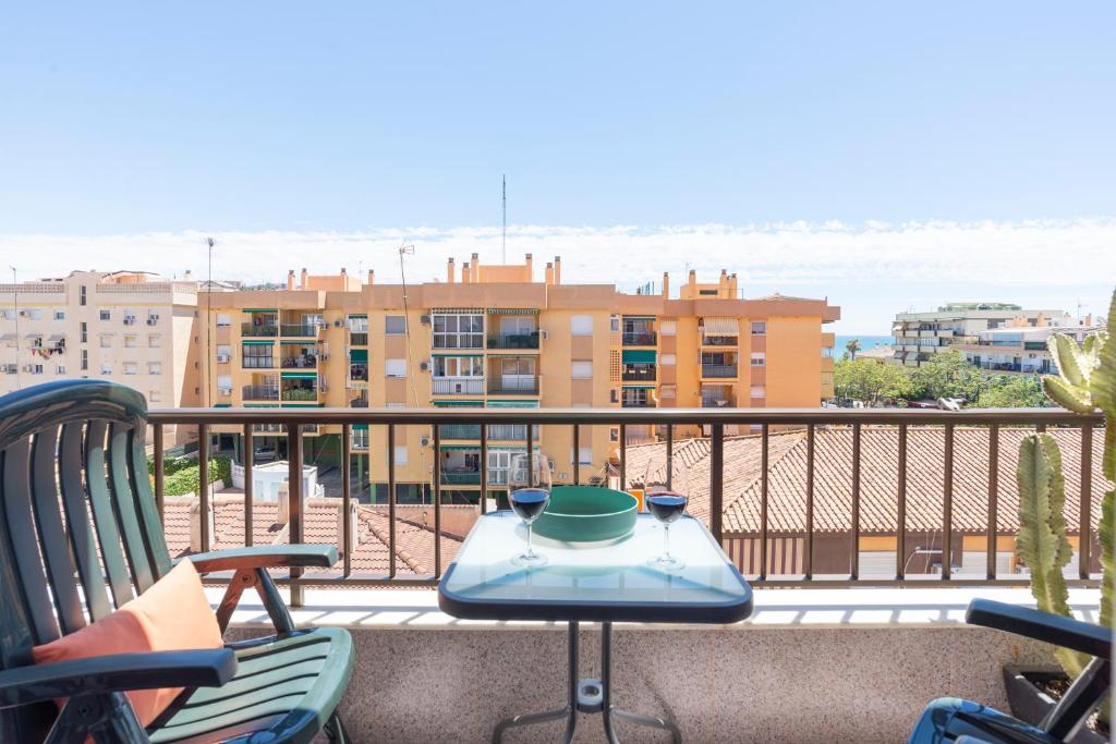 A balcony or terrace at ApartRincón Candelaria