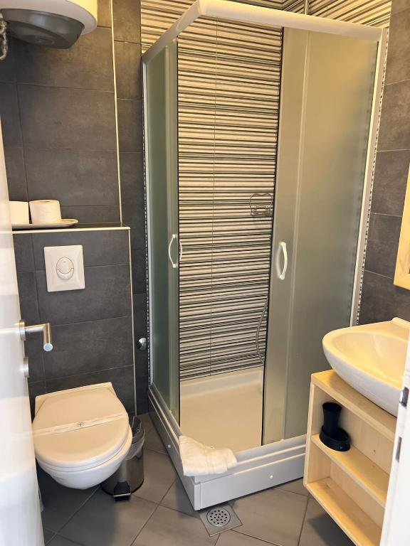 Koupelna v ubytování Hotel Xanadu