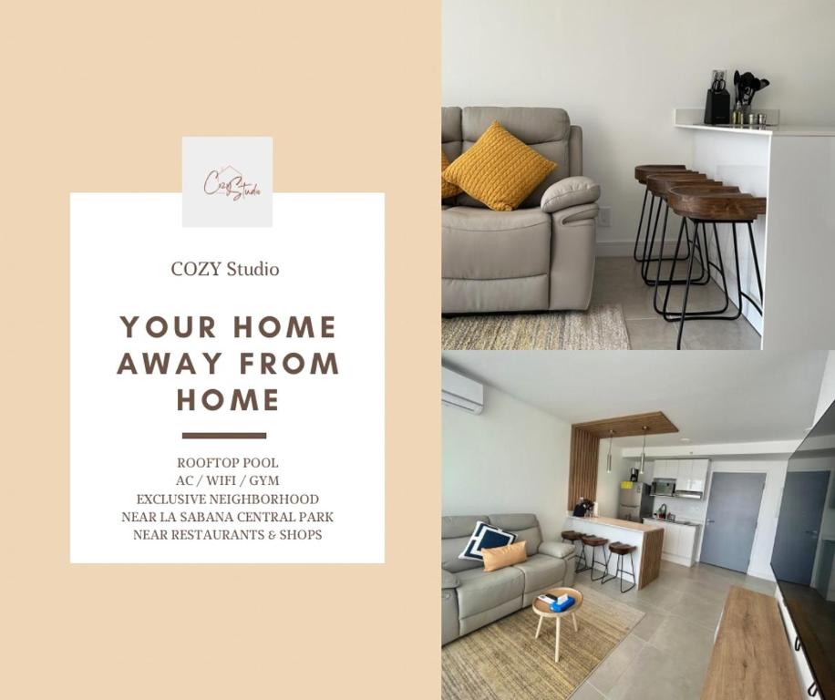 Et opholdsområde på COZY STUDIO near SABANA CENTRAL PARK