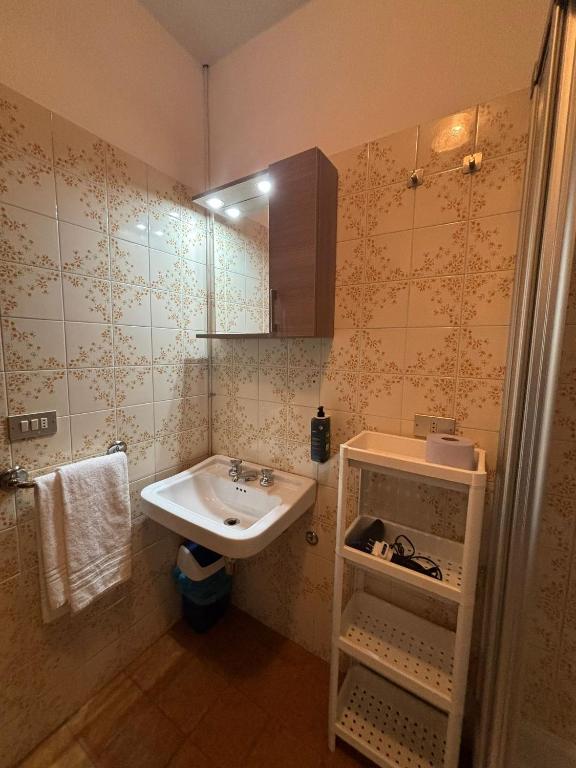 Koupelna v ubytování Hotel Miravalle