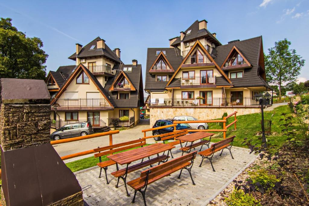 Budynek, w którym mieści się apartament