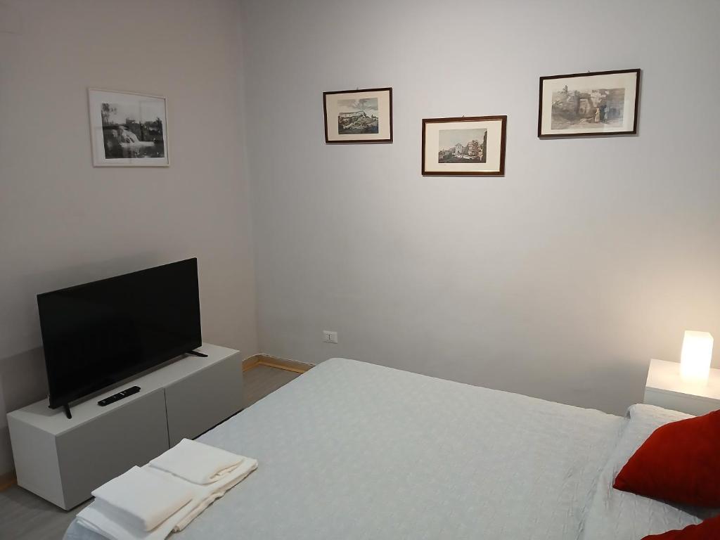 Postel nebo postele na pokoji v ubytování Alloggio per uso turistico Frasca Lucio