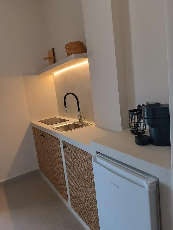 Kuchyň nebo kuchyňský kout v ubytování Petra Lodge