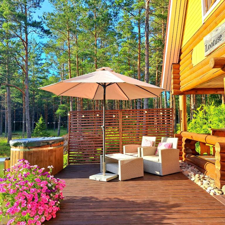 Zahrada ubytování Lootuse Spa
