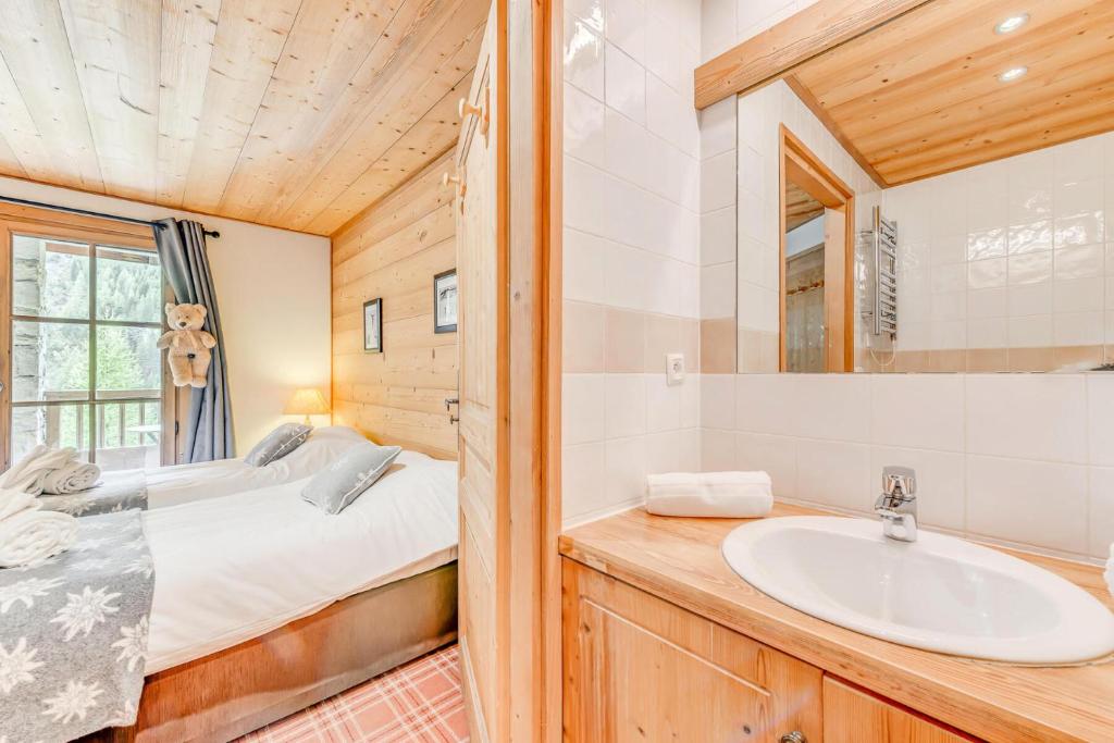 Posteľ alebo postele v izbe v ubytovaní Chalet Josephine - Chalet - 108m² - 5 chambres, 5 salles de bain MAE-2024