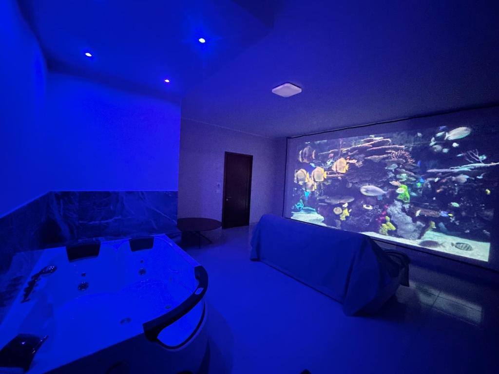 TV a/nebo společenská místnost v ubytování Panorama