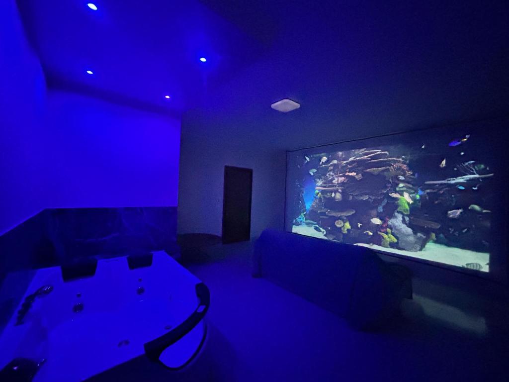 TV a/nebo společenská místnost v ubytování Panorama