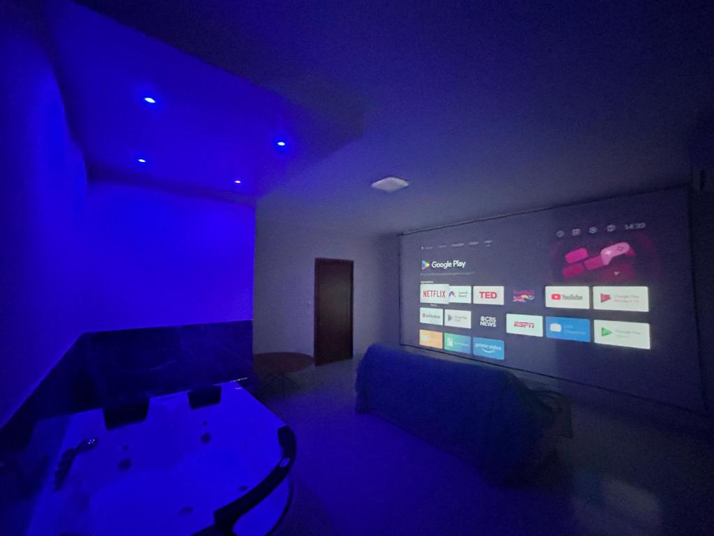 TV a/nebo společenská místnost v ubytování Panorama
