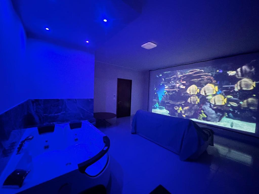 TV a/nebo společenská místnost v ubytování Panorama