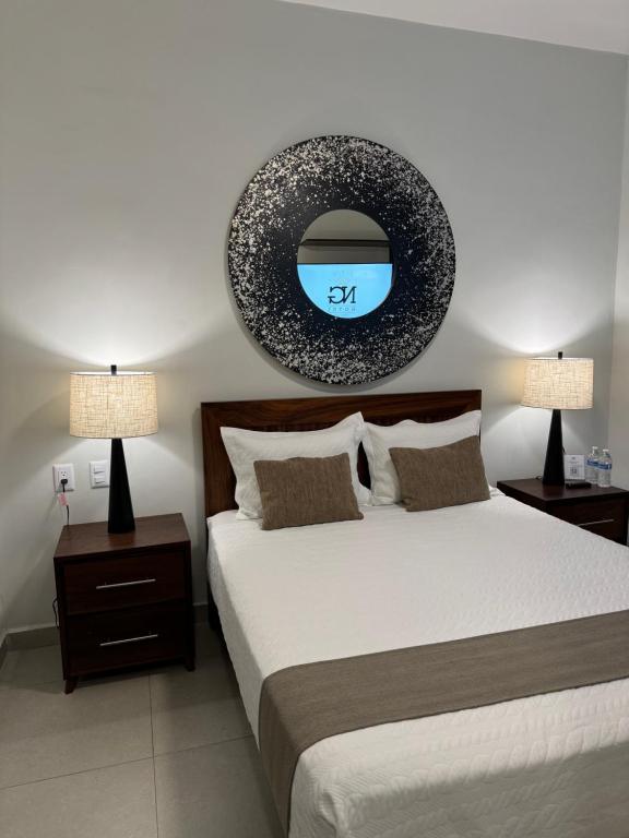 Postel nebo postele na pokoji v ubytování Hotel NG
