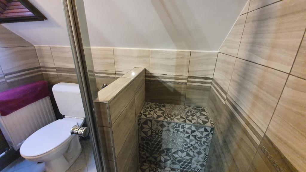 Koupelna v ubytování Ágnes Vendégházak Siófok-apartman 2