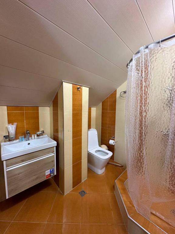 Koupelna v ubytování Olive hotel