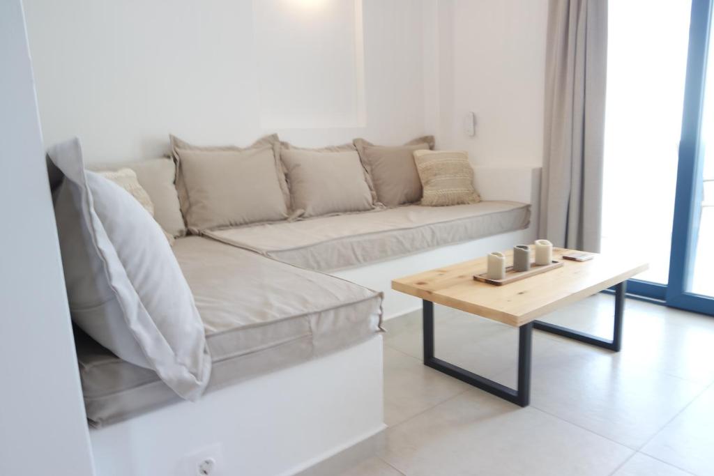 Posezení v ubytování Sea view deluxe studios