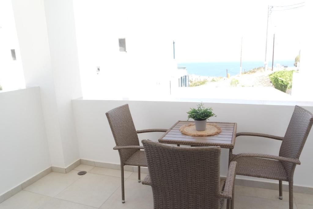 Balkón nebo terasa v ubytování Sea view deluxe studios