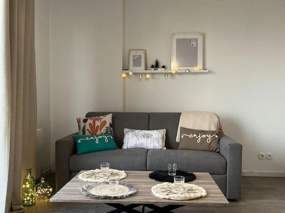 Posezení v ubytování residence prisee 30 m plage