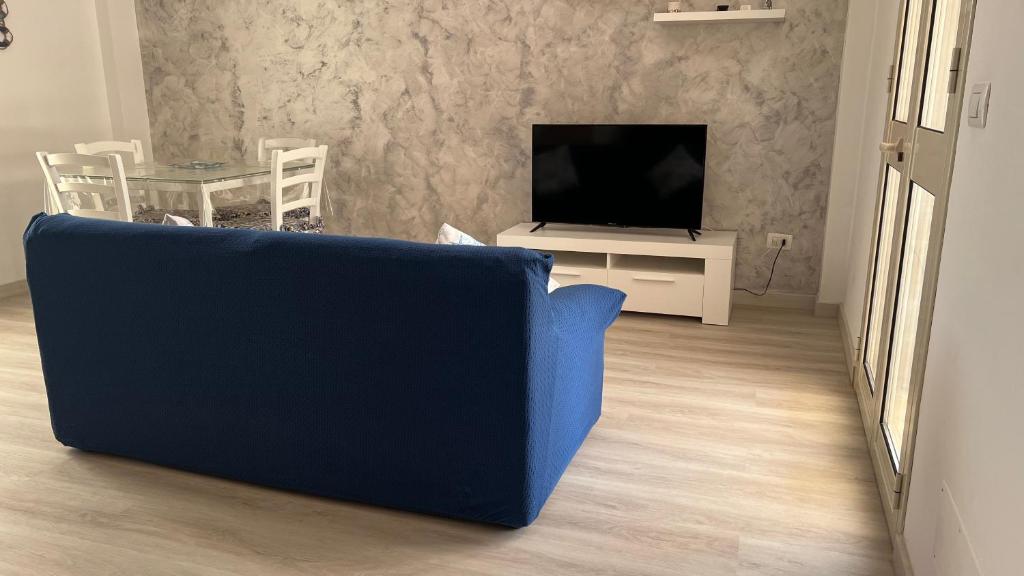 TV a/nebo společenská místnost v ubytování Holiday House Villa AleGiù Marzamemi