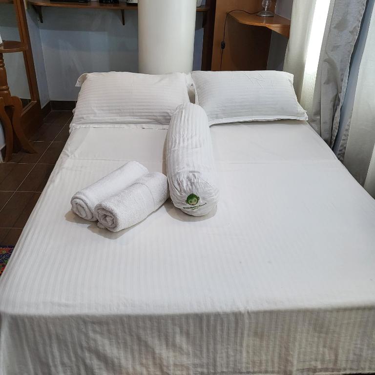 Postel nebo postele na pokoji v ubytování Green Monkey Resort Boracay