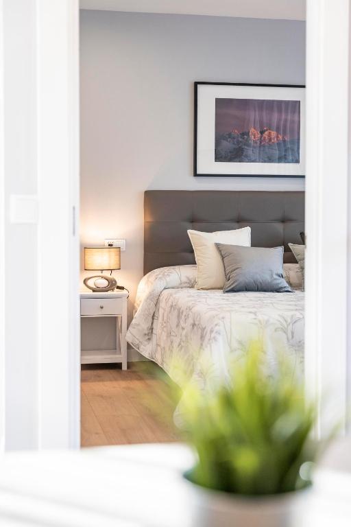 Postel nebo postele na pokoji v ubytování Apartamentos Cuetumerin