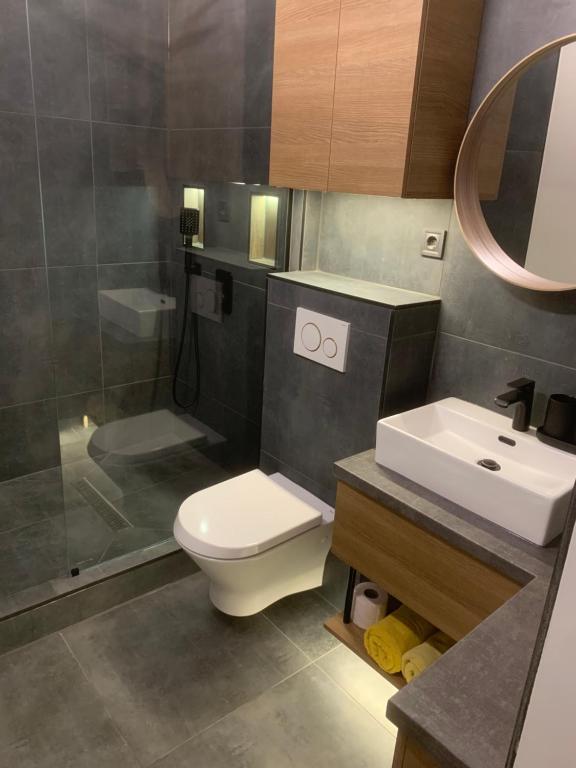 Koupelna v ubytování NETTA APARTMAN