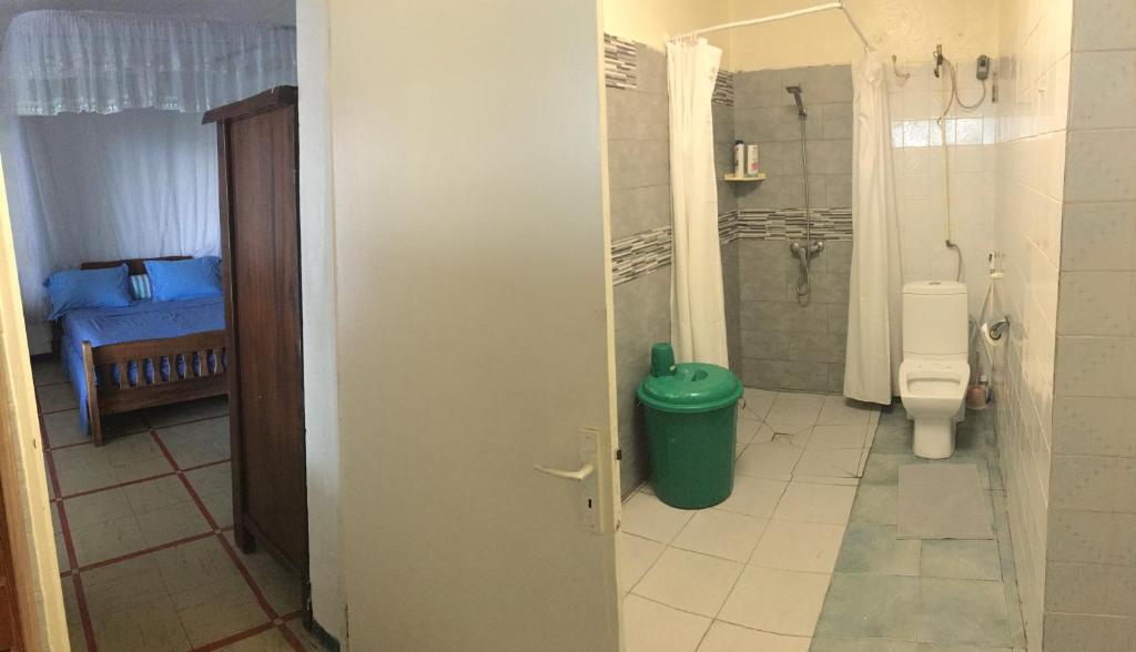 Koupelna v ubytování Farida Lodge