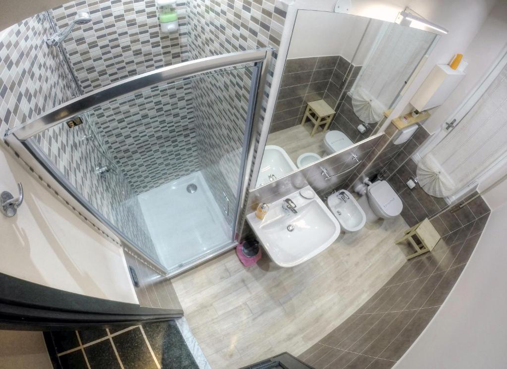 Koupelna v ubytování Guesthouse Vittoria Rooms - the Original since 2015