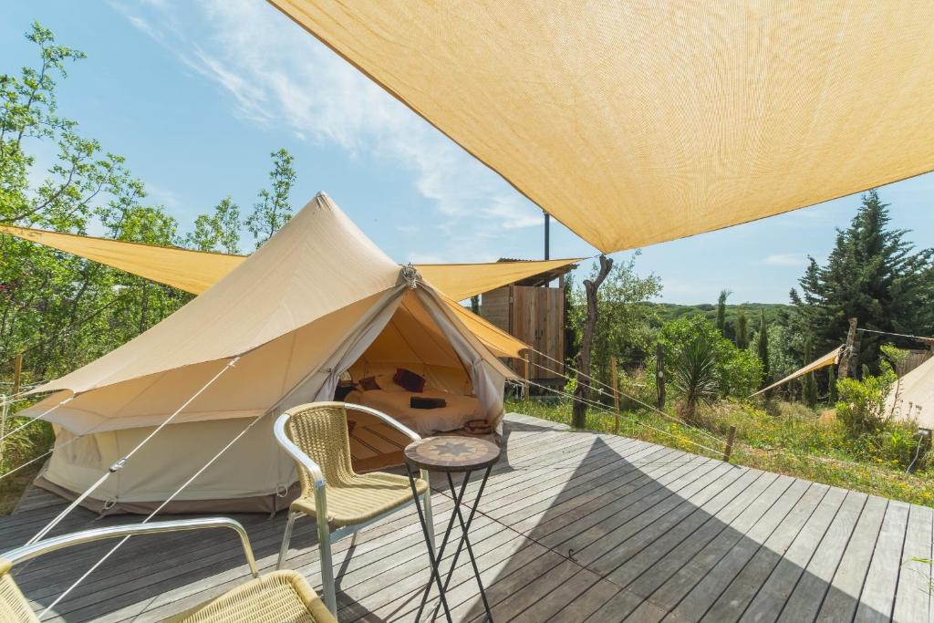 Zahrada ubytování Stone Pines Eco Glamping