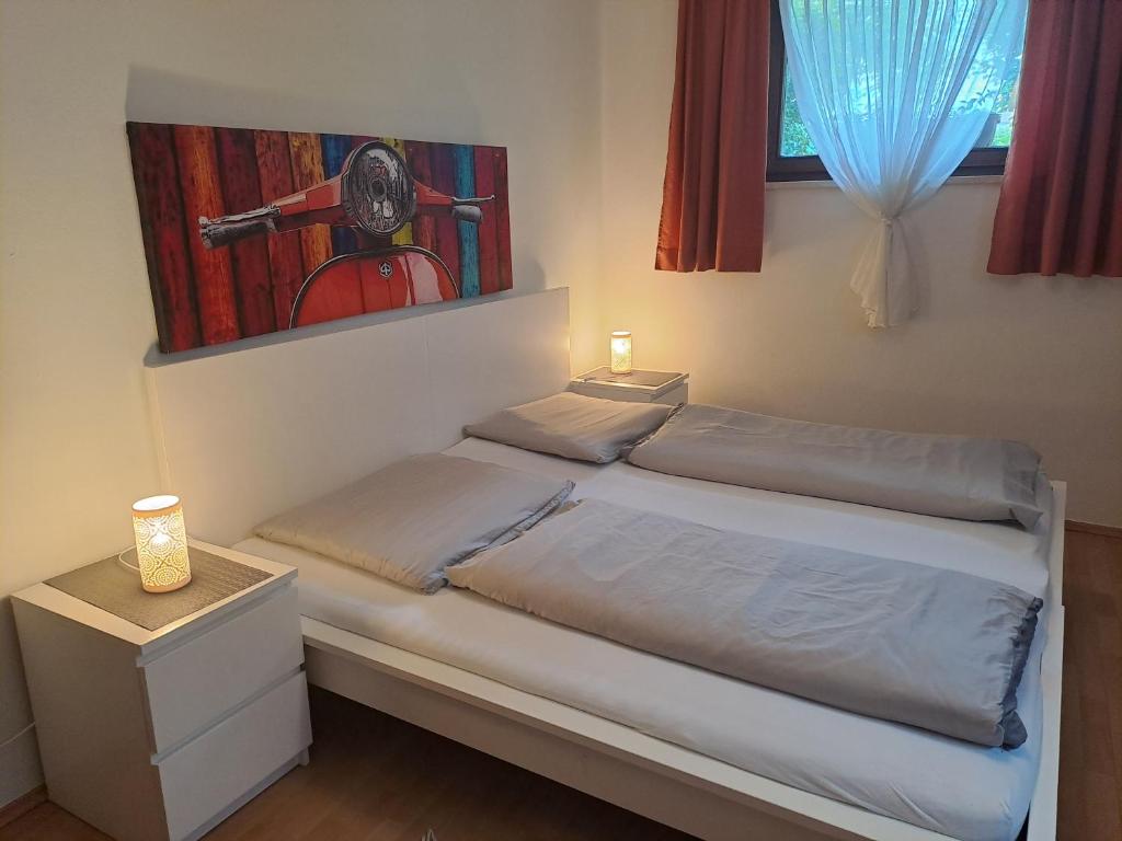 Letto o letti in una camera di Appartements Kubisko