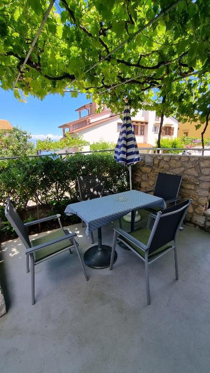 Patio nebo venkovní prostory v ubytování Apartments Katja